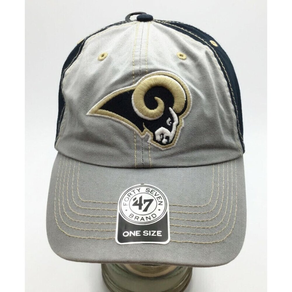 Forty Seven '47 Brand NFL St. Louis Rams Cap One Size Adjustable Hat Blue Gray